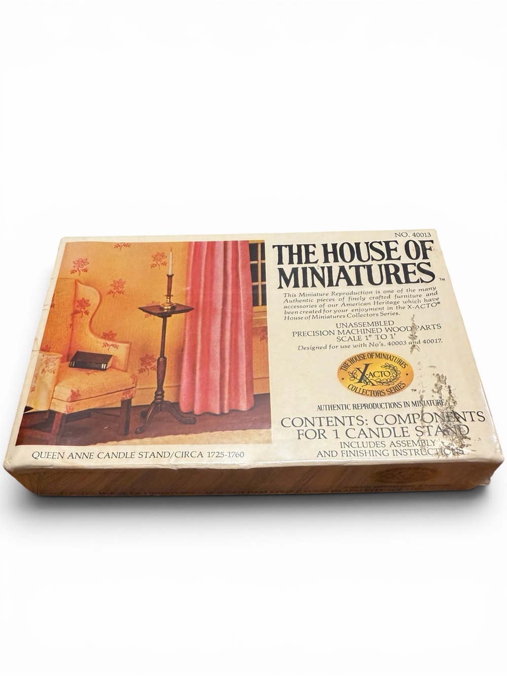 Vintage X-ACTO House of Miniatures Queen Anne Candle Stand Sealed 1977